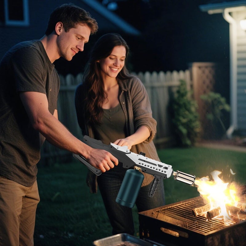ARTFLAMM Propane Torch - Powerful Grill & Cooking Torch Gun - Adjustable Flamethrower - Culinary Blow Torch for Sous Vide, BBQ, Campfire, Charcoal Wood (Tank Not Included) - Image 4